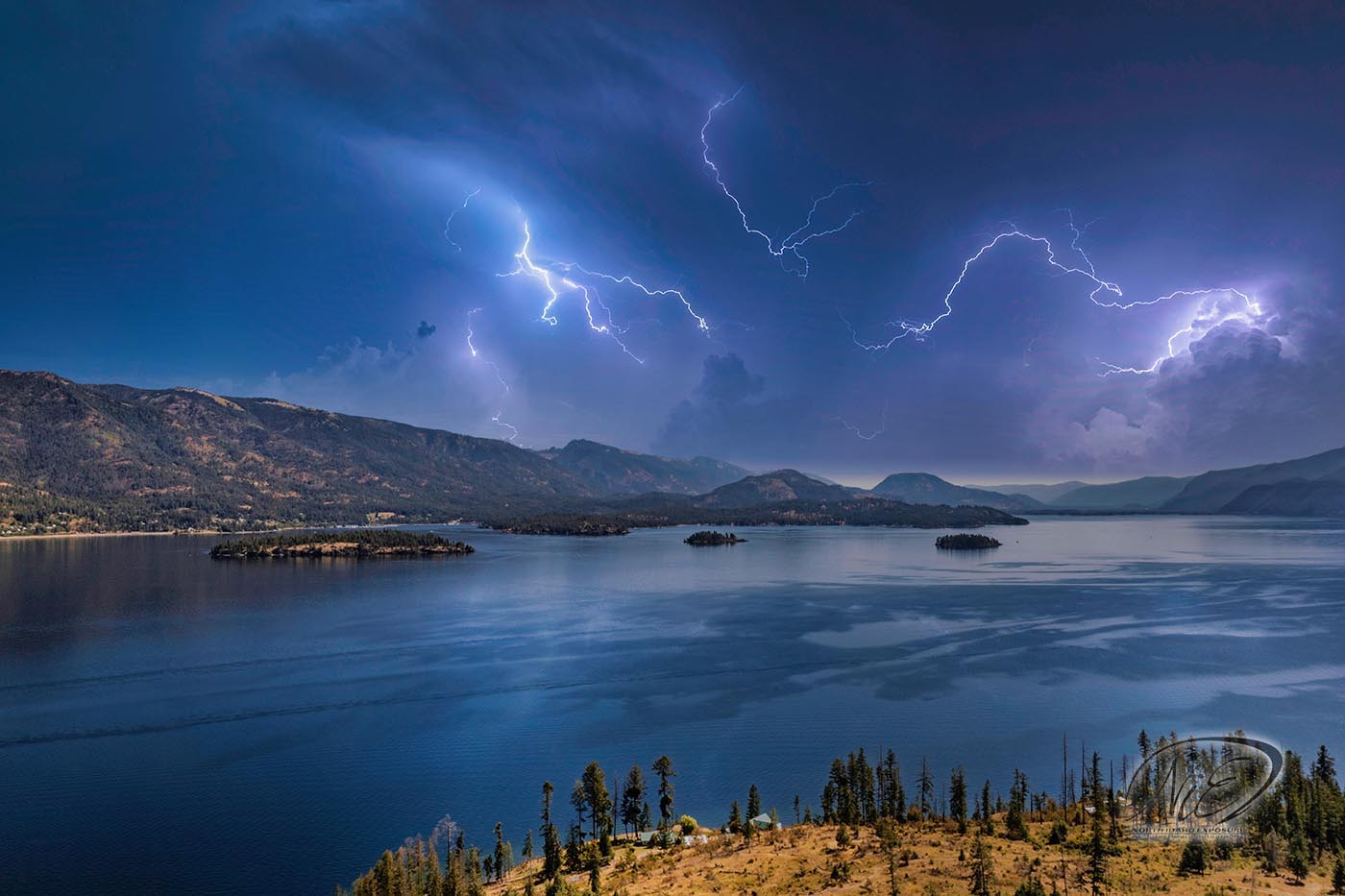 Twilight of Priest River Home by North Idaho Exposure